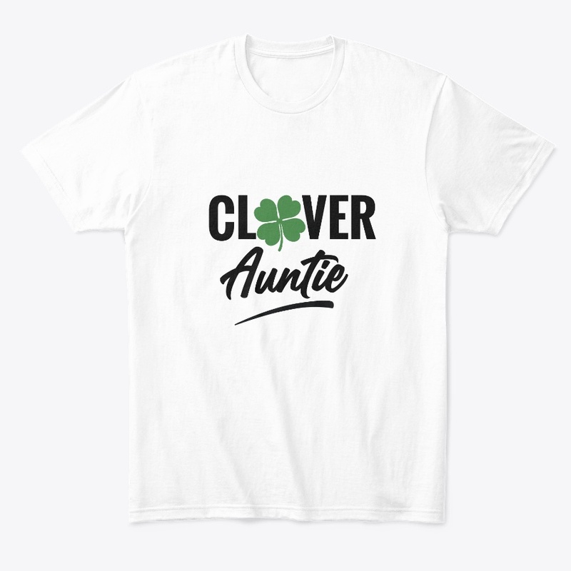 Clover Auntie White Merch