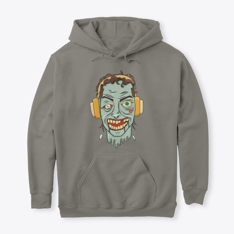 Music zombie head