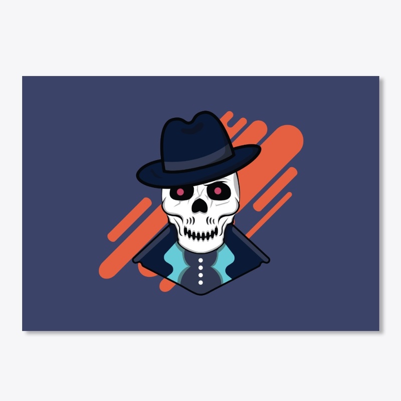 Mafia Skull Design.