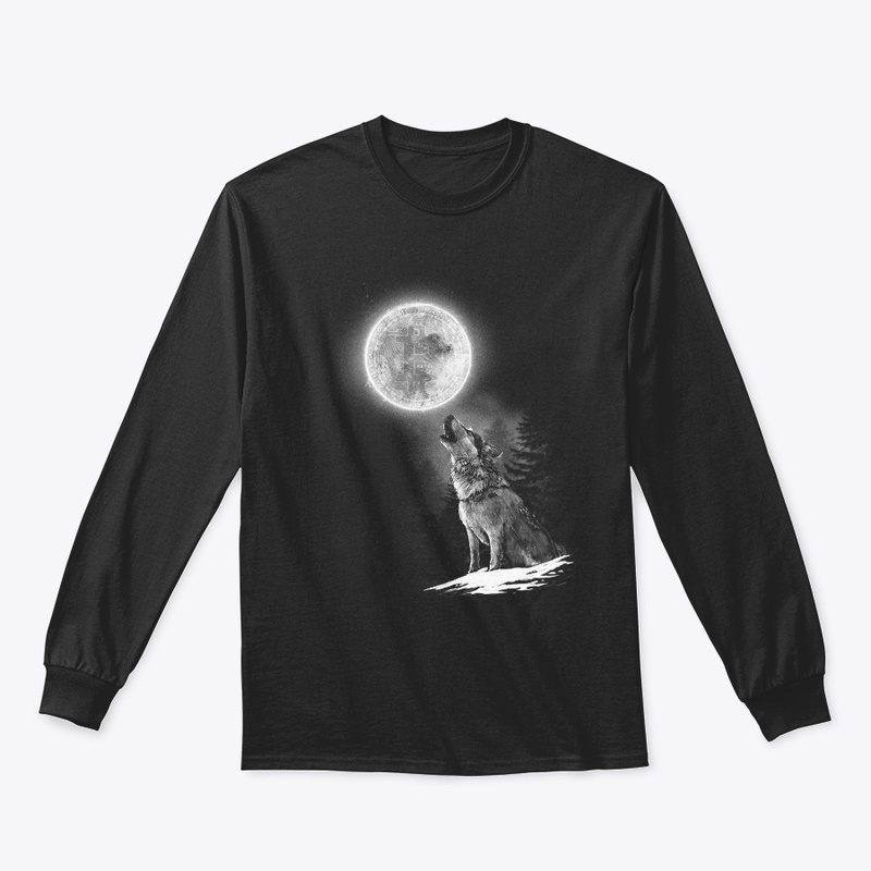 Bitcoin Moon Wolf Cryptocurrency 