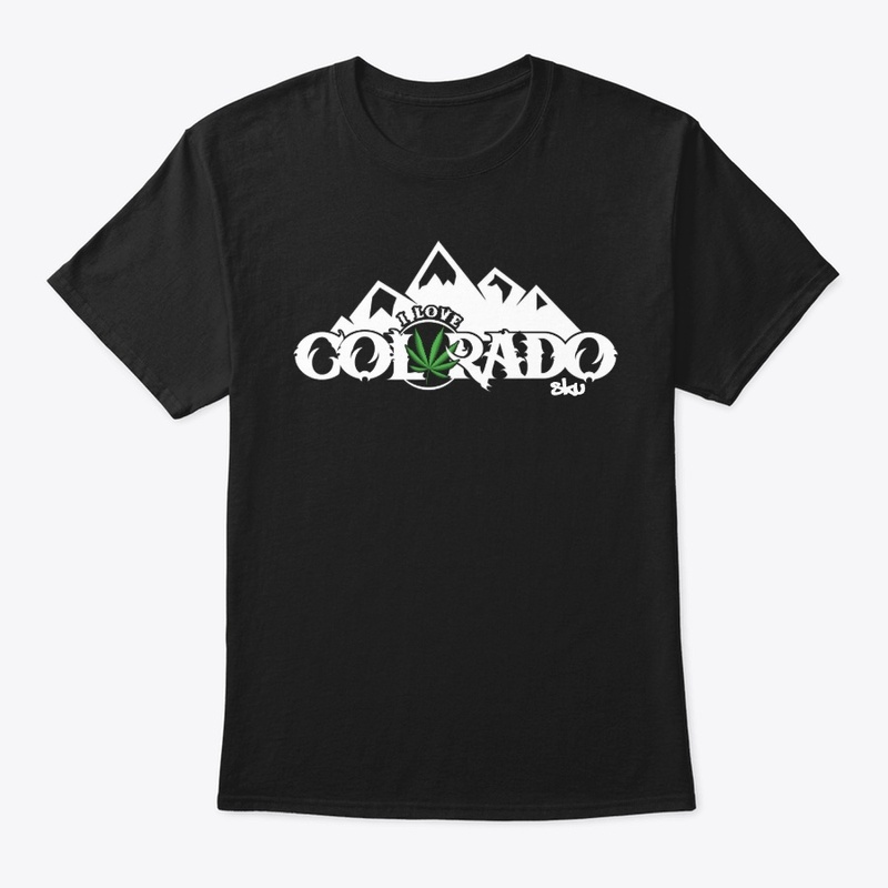 I love Colorado Weed white print