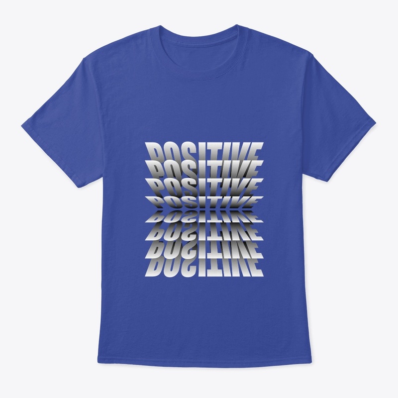Positive Navy Blue T-Shirt (customize) 