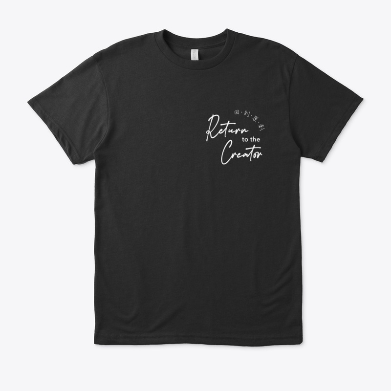 RETURN TO THE CREATOR LOGO TEE BLACK