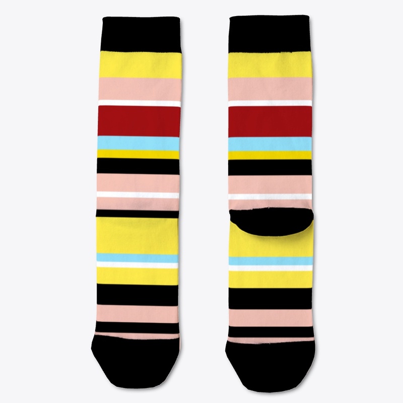 Abstract Colorful Striped Pattern