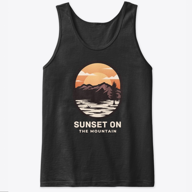 sunset on mountain
