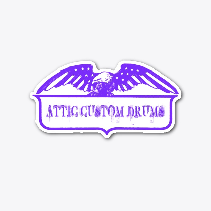 ACD - Eagle Purple Die Cut Sticker