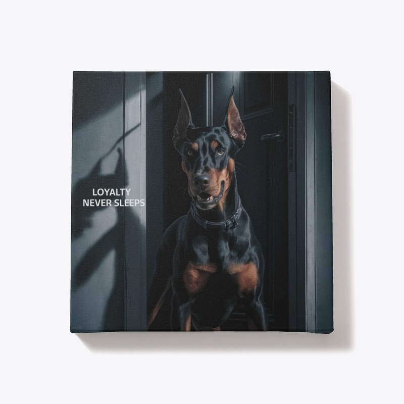 Doberman Wall Art - Loyalty Never Sleeps