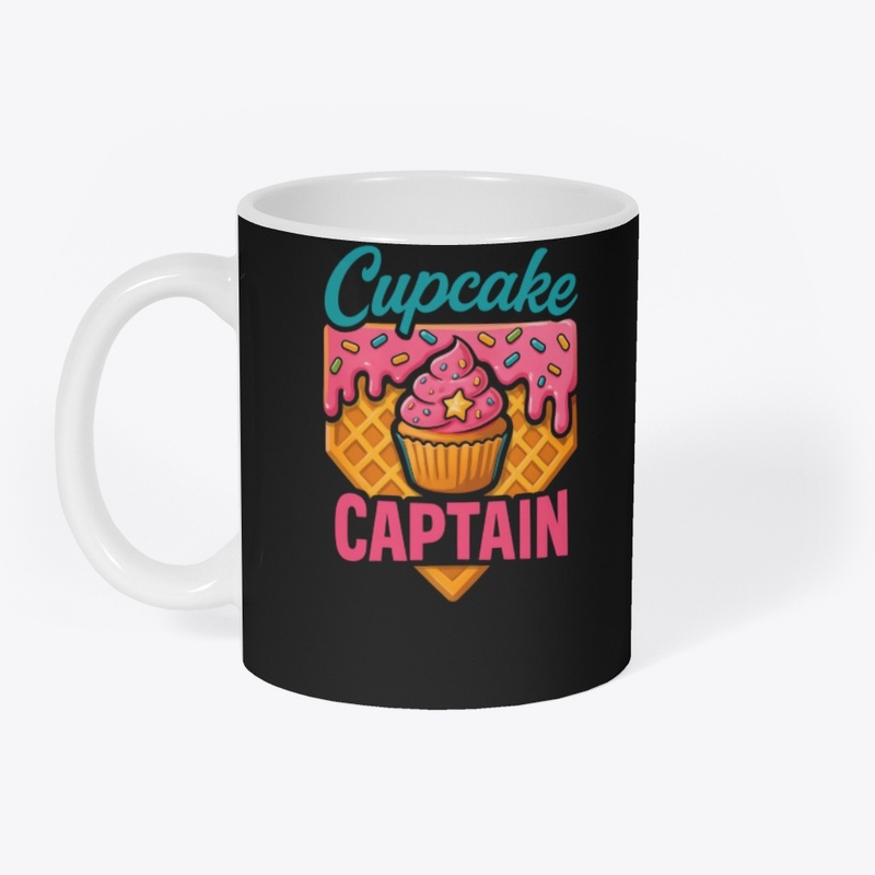 Colorful Cupcake Captain Waffle Art