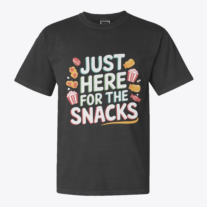 Snacks Lover Tee with Nachos & Popcorn