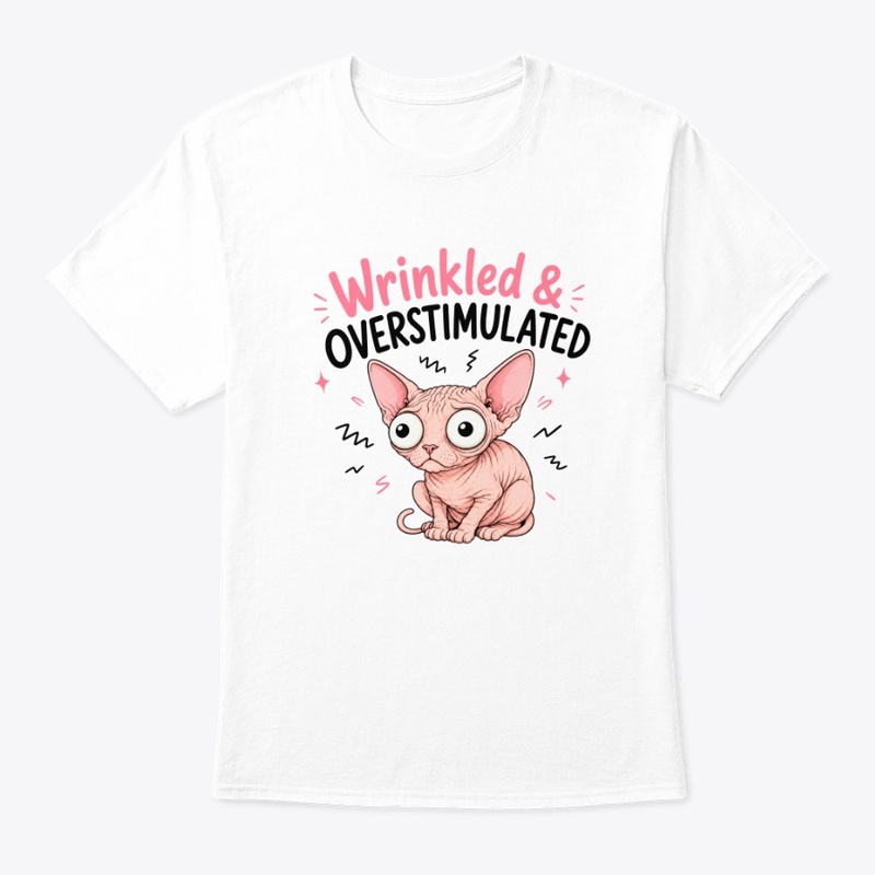 Wrinkled And Overstimulated Sphynx
