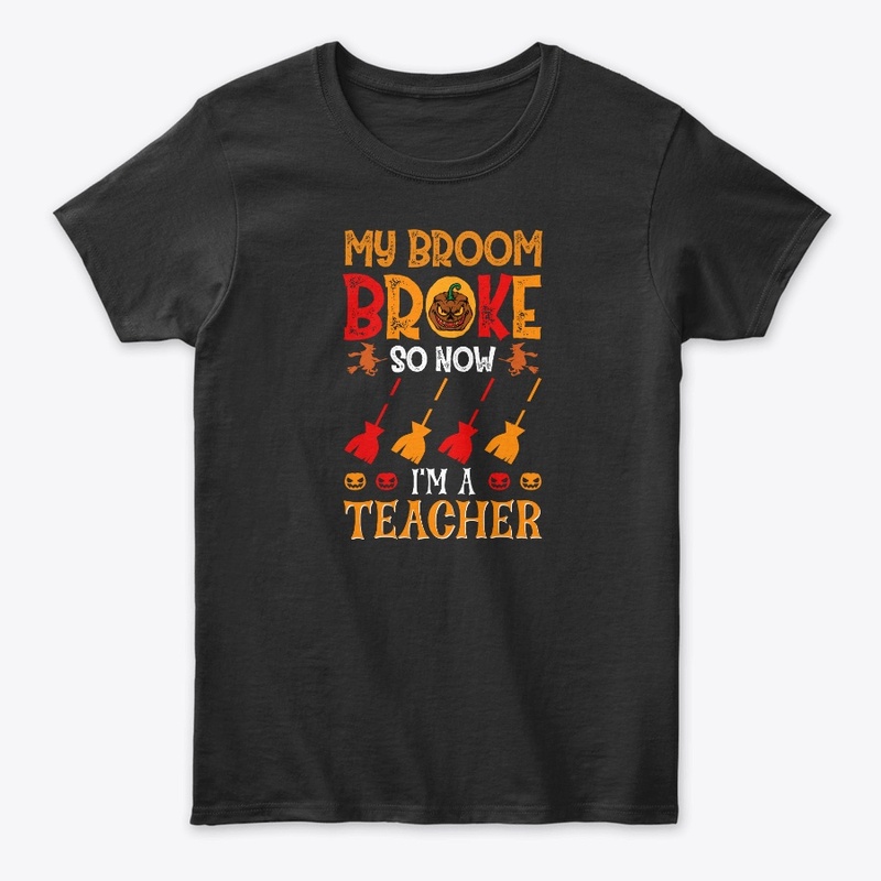 Halloween Broom T shirt