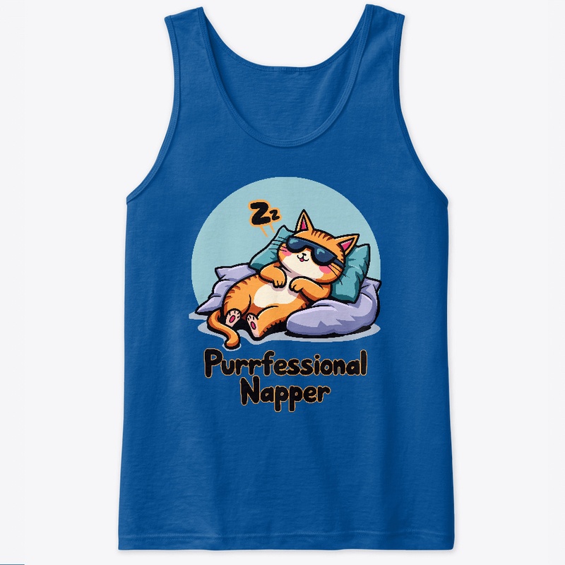 Purrfessional Napper- Funny Cat