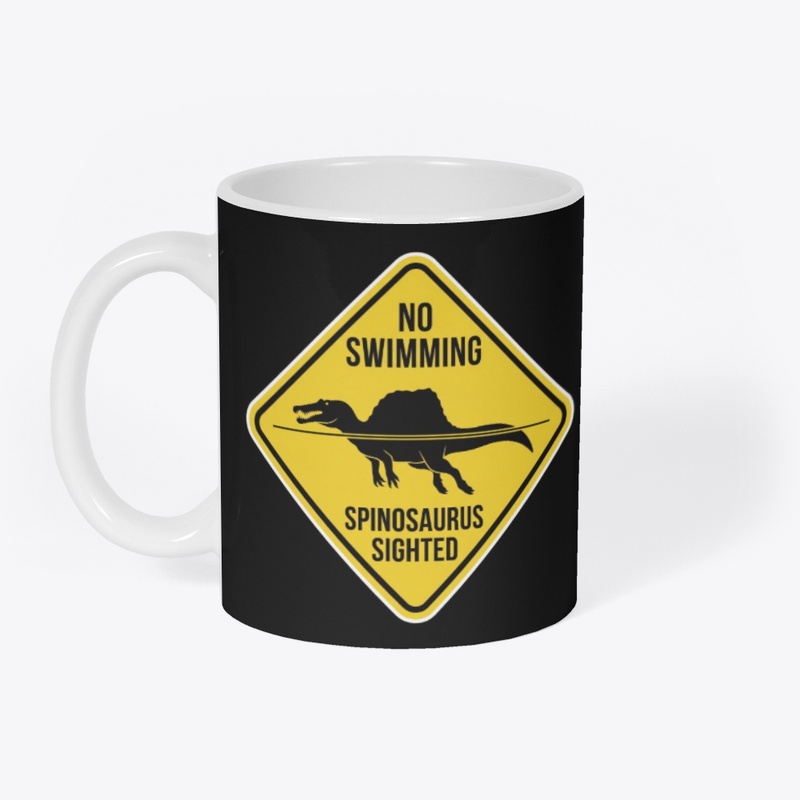 Spinosaurus Sighted Warning Sign