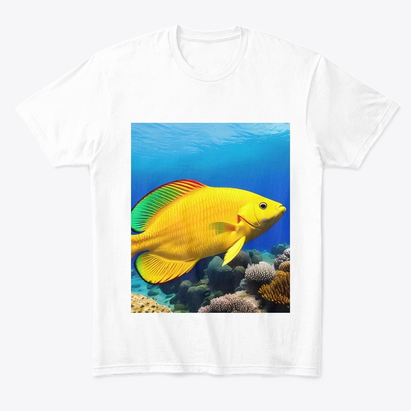 Vibrant Rainbow Fish ,Stylish Ocean 