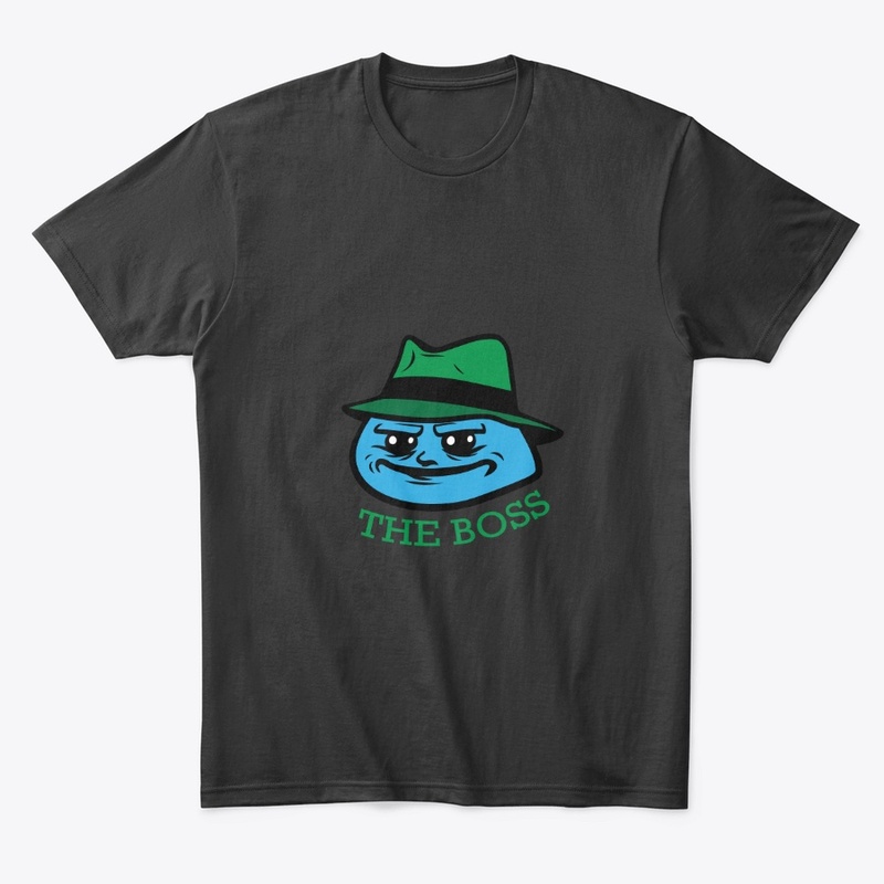 smirking cartoon boss