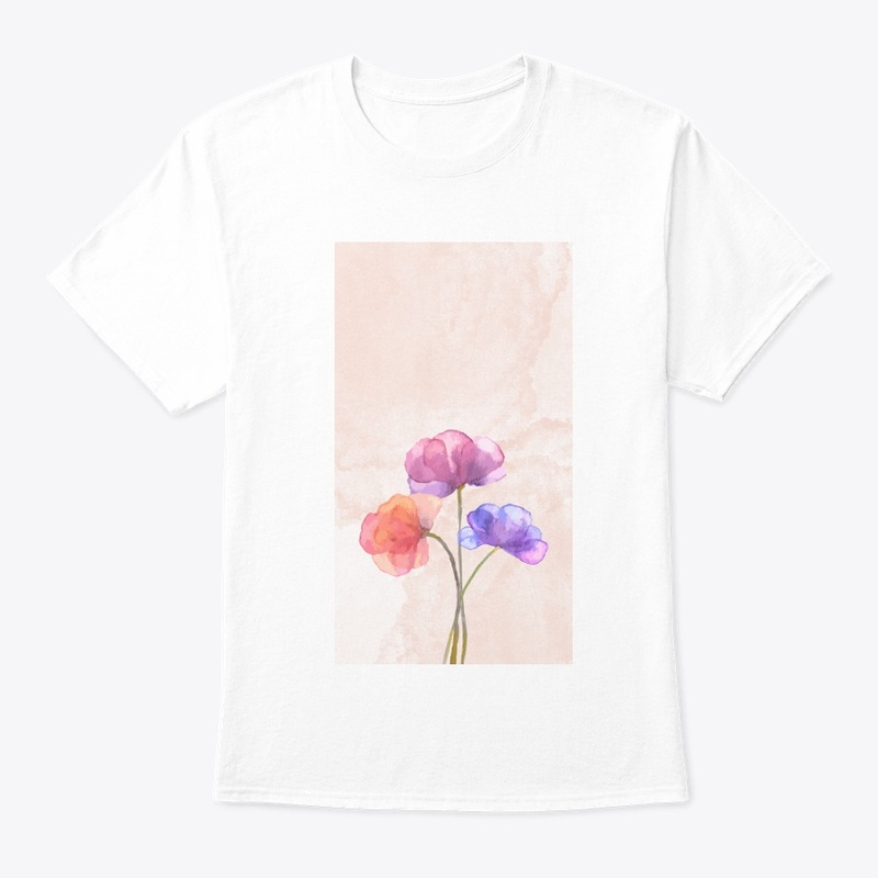 Aesthetic Warm Poppy Flower T-shirt