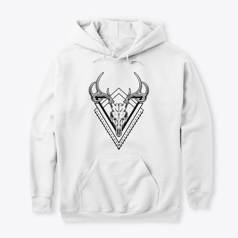 Geometric Deer Skull Hoodie
