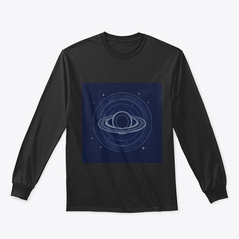 BLACK MENS CLASSIC SPACE SHIRTS 