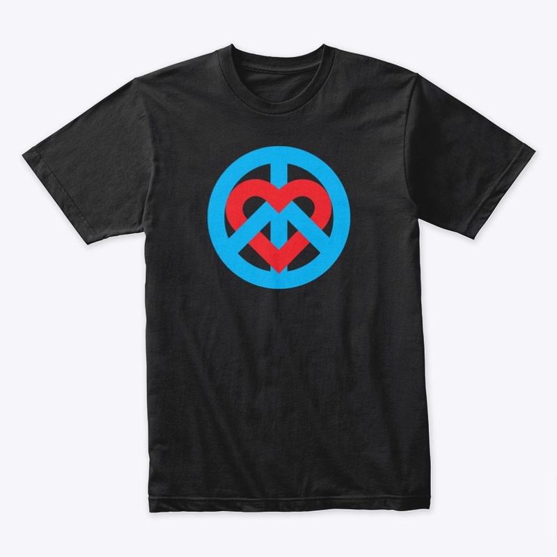 Peace+Love Interwoven Bold