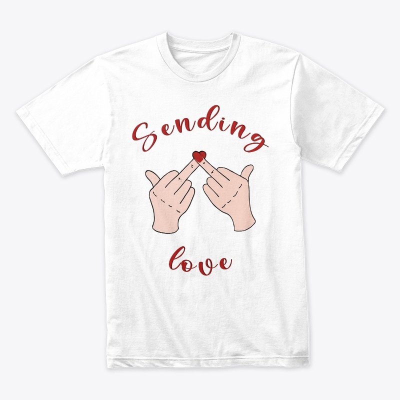 Sending love heart middle finger