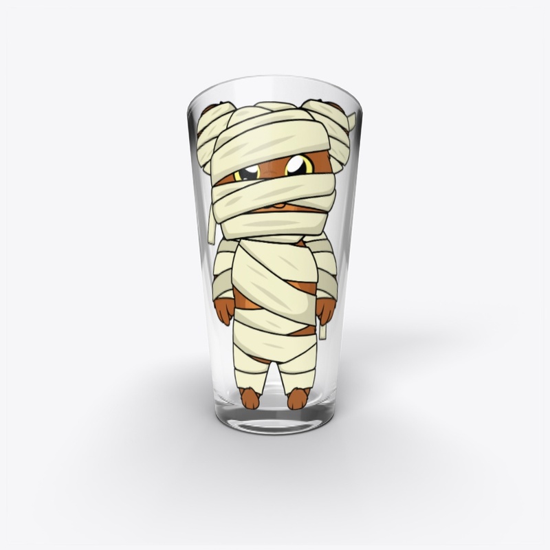 Horror Time Bear: Mummy Bear Pint Glass