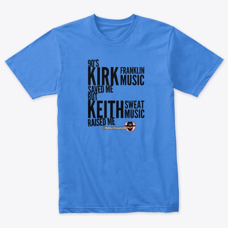 90s Kirk But Keith Music Black Tee