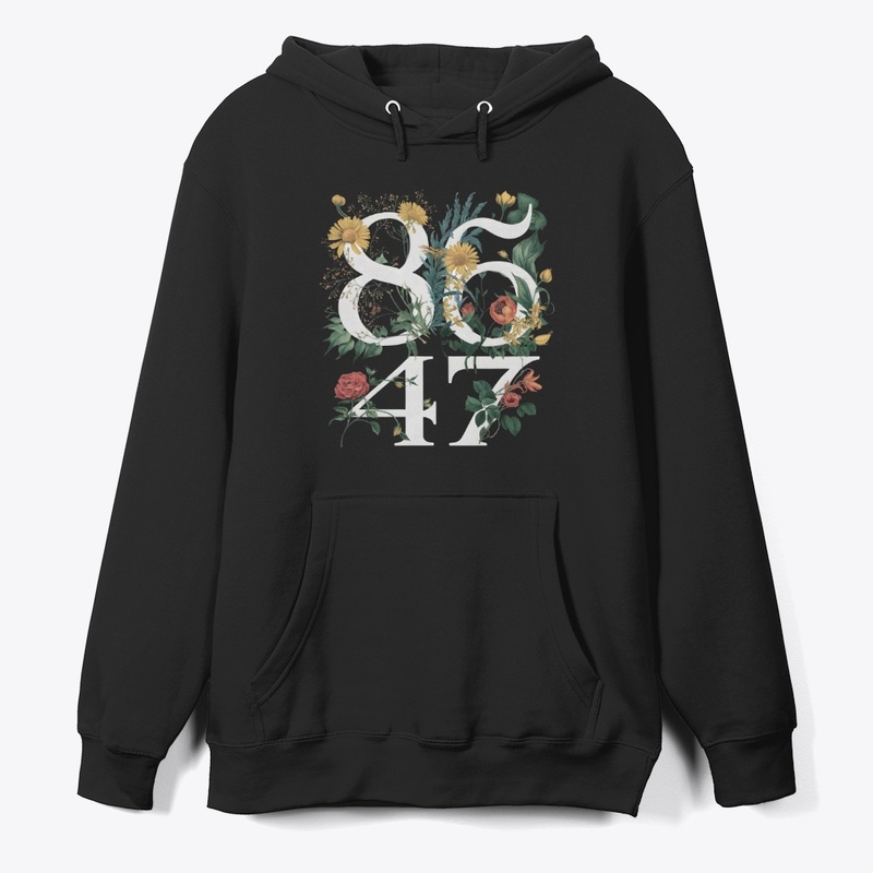 8647 Floral Typography Design
