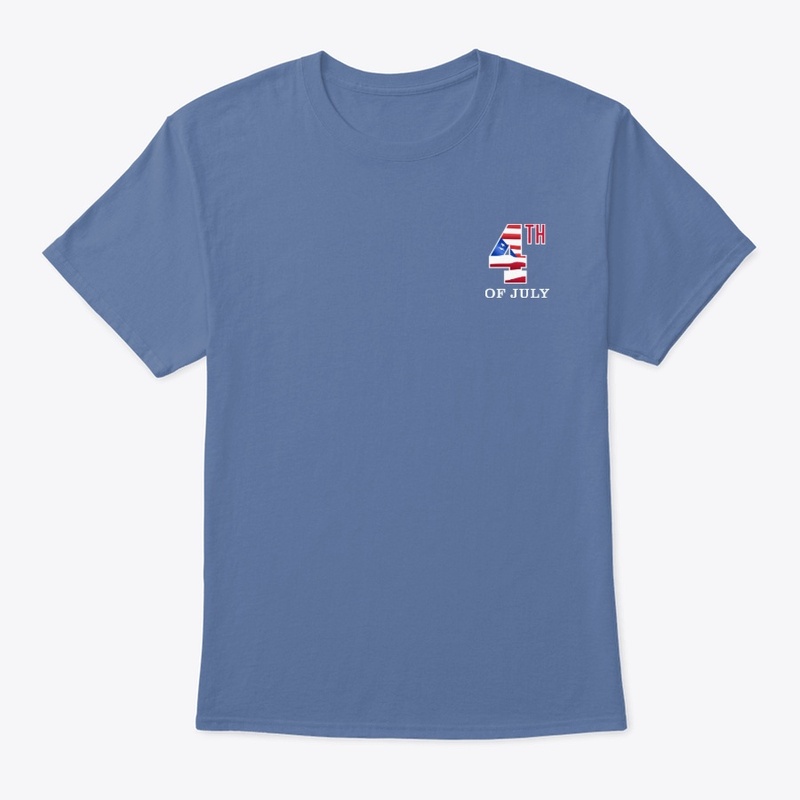 Fourth of July design on t shirt