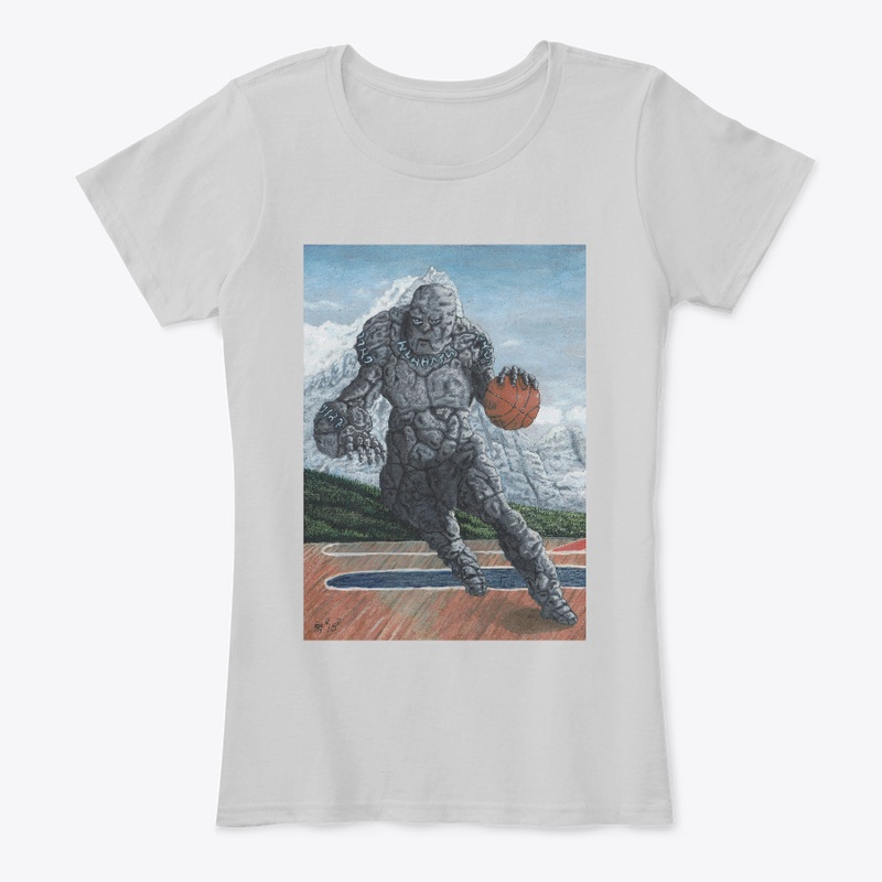 Stone Golem Playing Basketball Tee