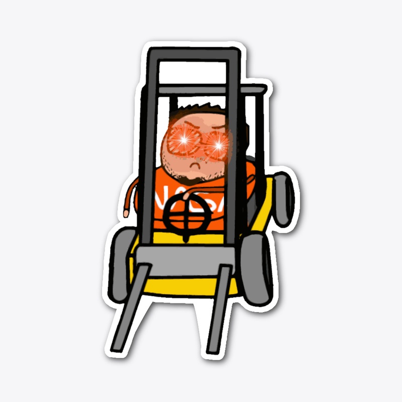 Fork truck sticker