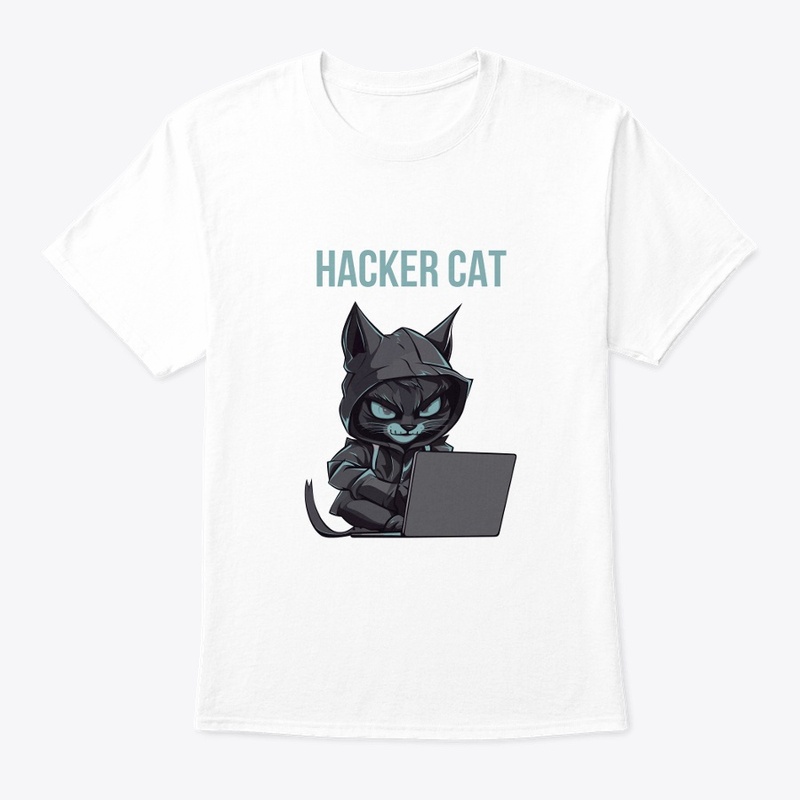 Hacker Cat T-Shirt / High graphic print