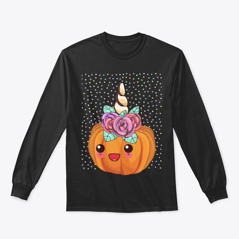 Cute Halloween Pumpkin Unicorn