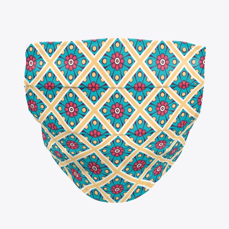 Floral designed face mask 