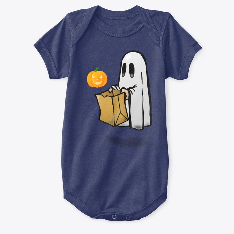 Flying Ghost Halloween Pumpkin
