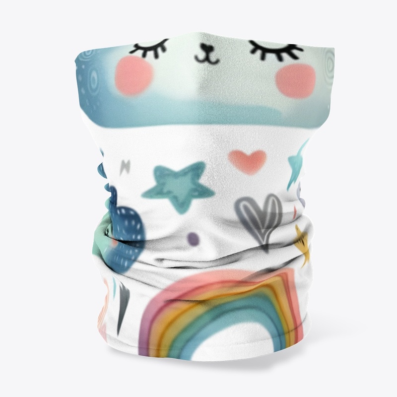 Playful Cute Cloud in Scandinavian Style