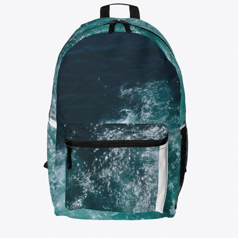 Cool ocean design backpack 