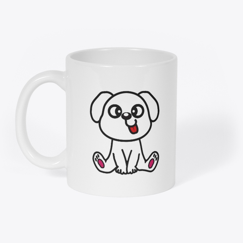 T-shirt with a cute cartoon dog design