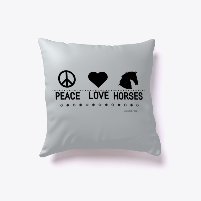 Peace Love Horses (drk)
