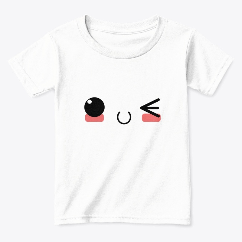 Kawaii japanese anime face design: lucky
