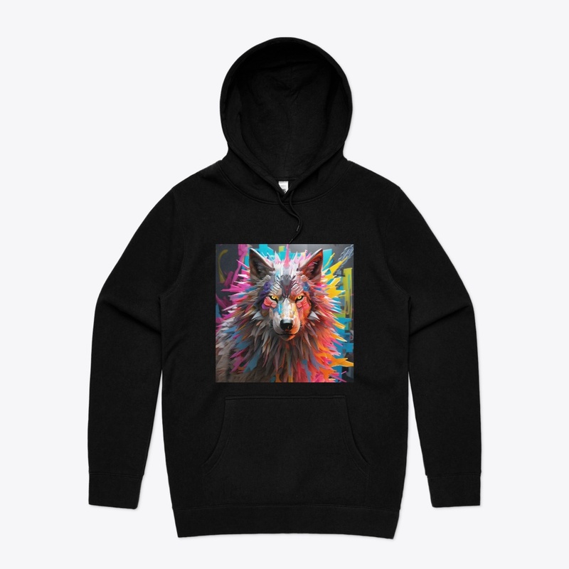 Vibrant Wolf Spirit