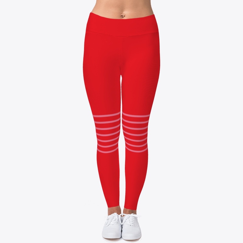 Pink Stripes On Red