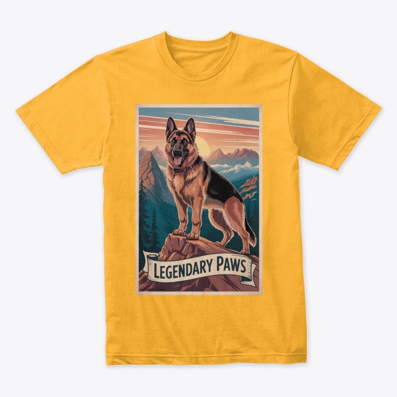 Adventure German Shepherd Poster Tee