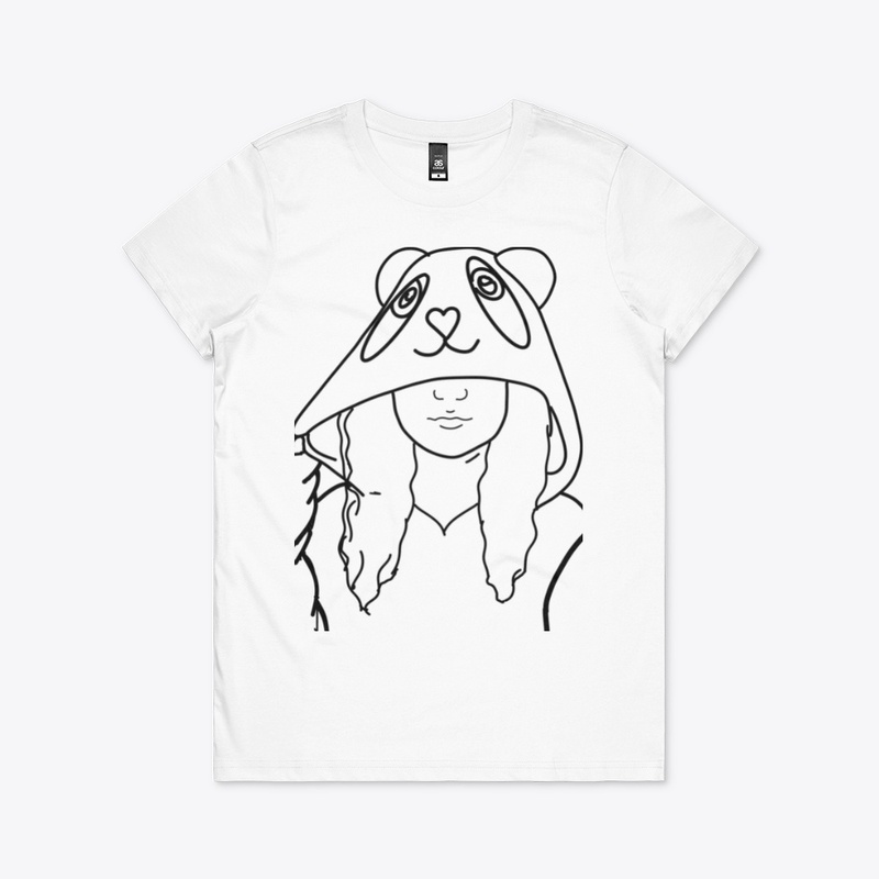 Outline Aesthetic Panda 