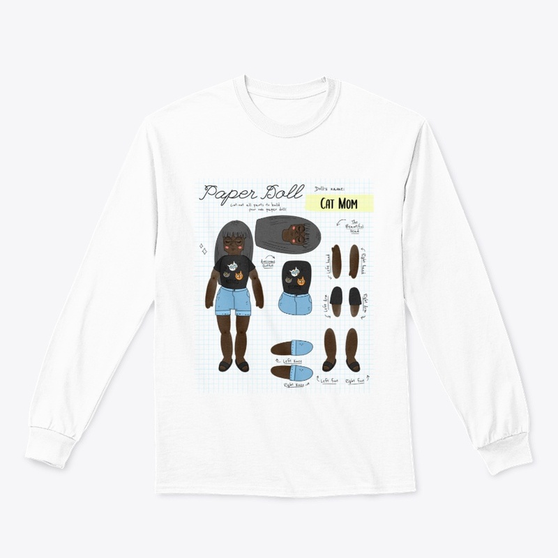 Cat Mom Paper Doll Design 1 | Cat Tee