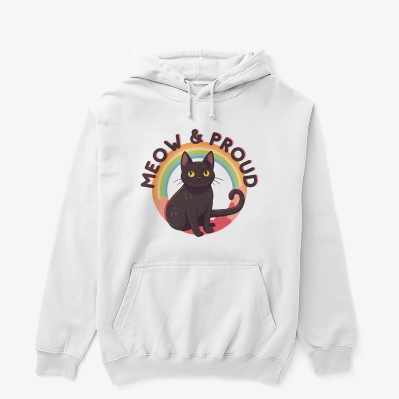 Meow &amp; Proud - Pride Rainbow Cat