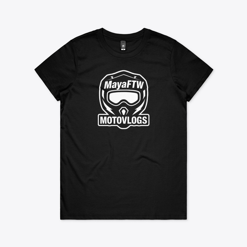"MayaFTW MOTOVLOGS" Women's tee