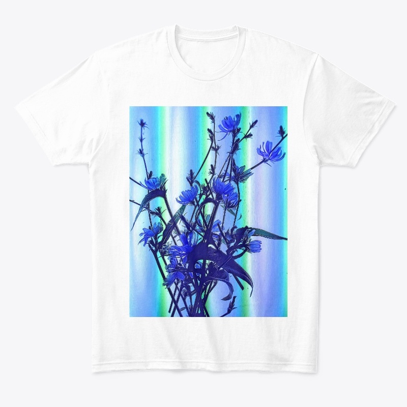 Blue Wildflowers With Backlight
