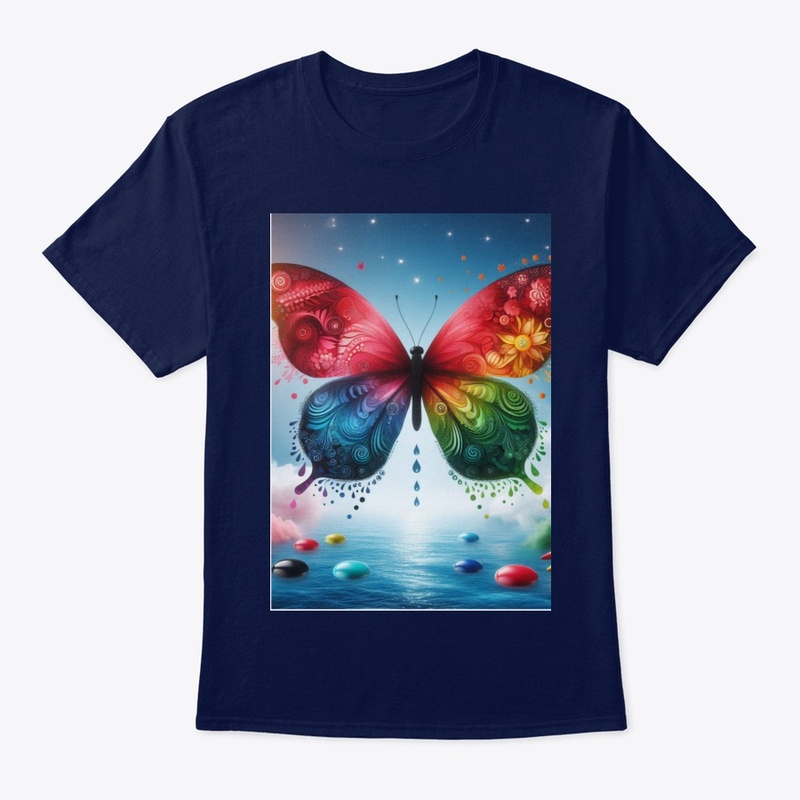 Aquatic Elegance : Butterfly on Water