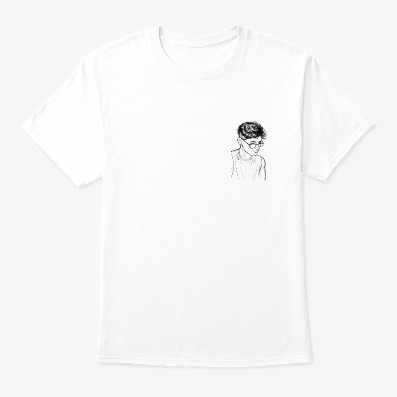  White T-Shirt with "White Boy" Slogan.