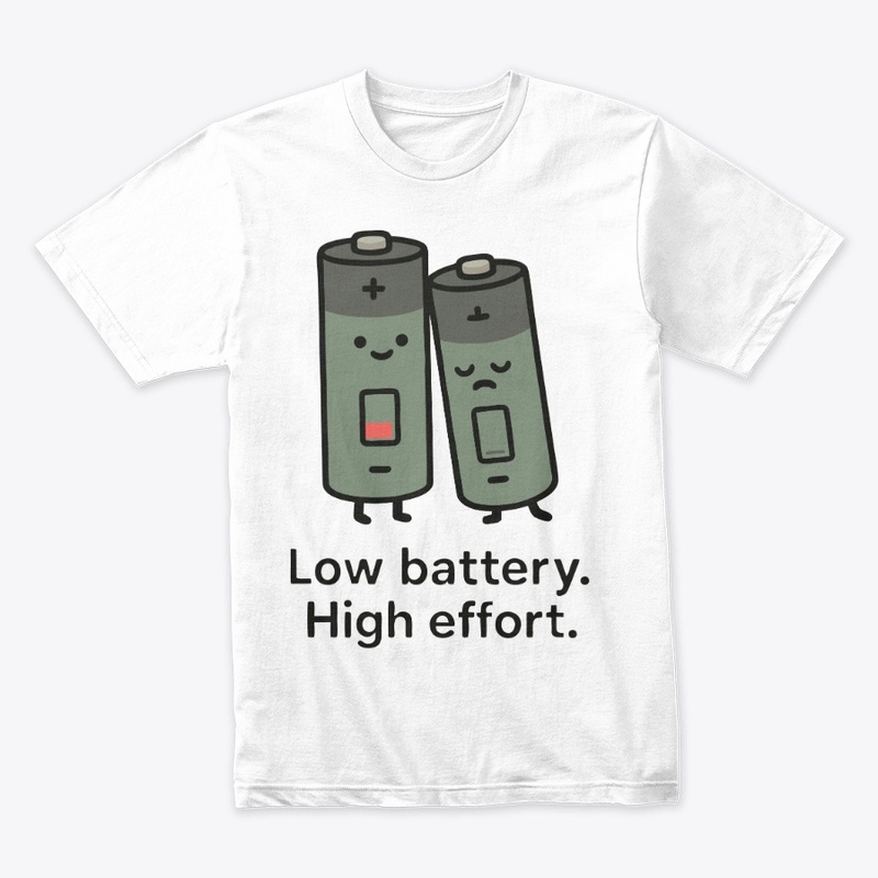 Low Battery. High Effort.